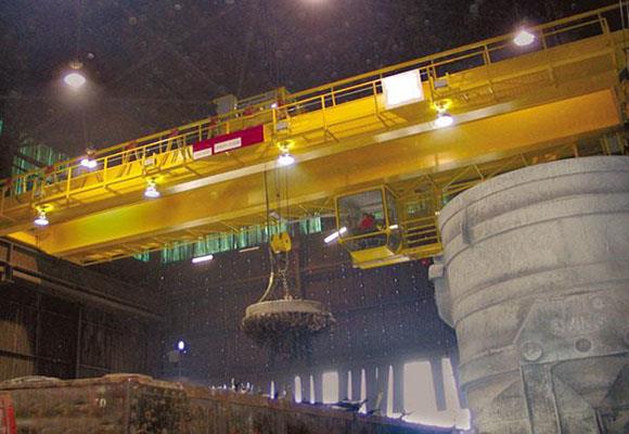 Double Girder Bridge Crane Dengan Elektromagnet