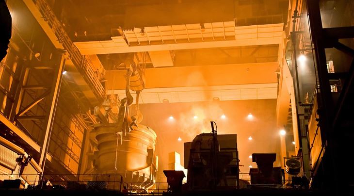 Ganda Girder Crane Overhead Casting dengan Hook