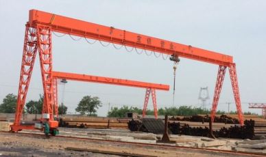 Di luar Electric Hoist Single Girder Gantry Crane
