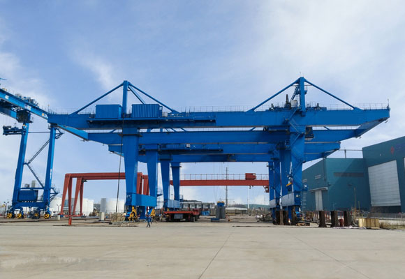 Rail-jenis Kontainer Gantry Crane